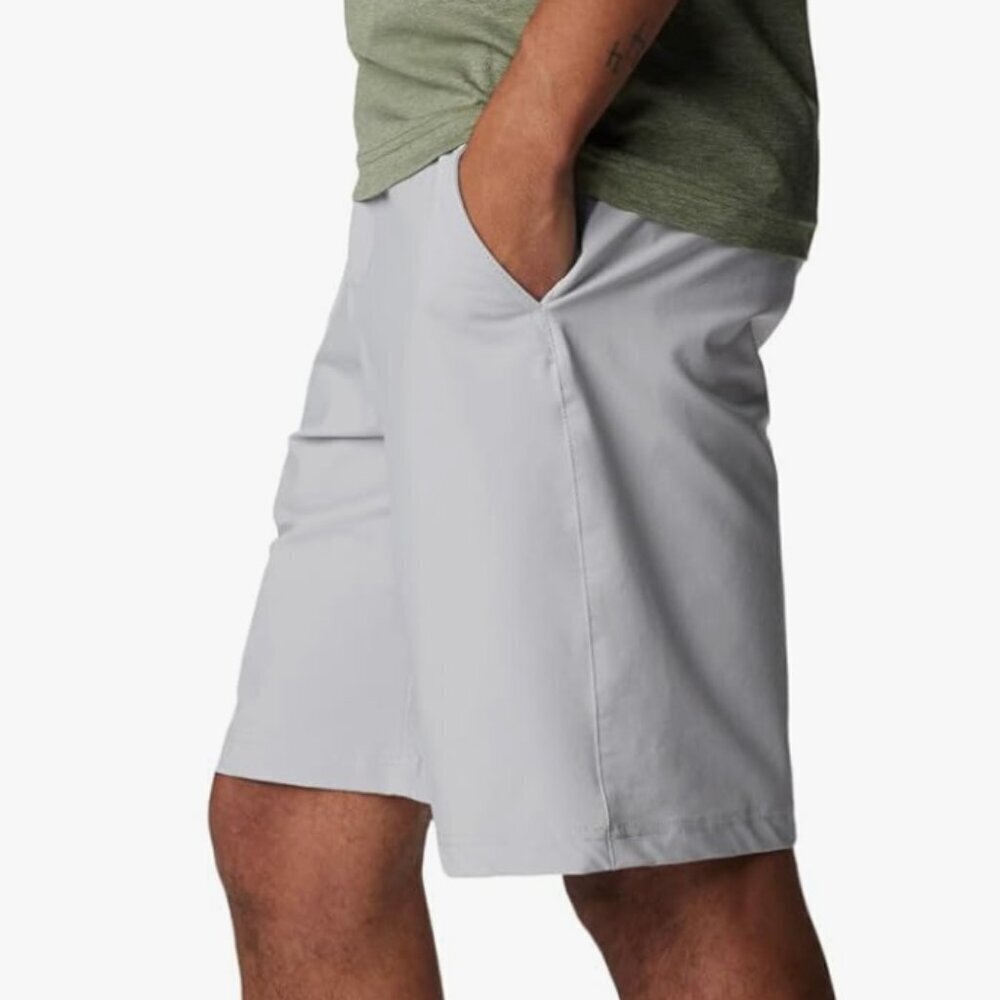 NWT Columbia Men's Grander Marlin II Offshore Short, gray, 10" length - Picture 6 of 7